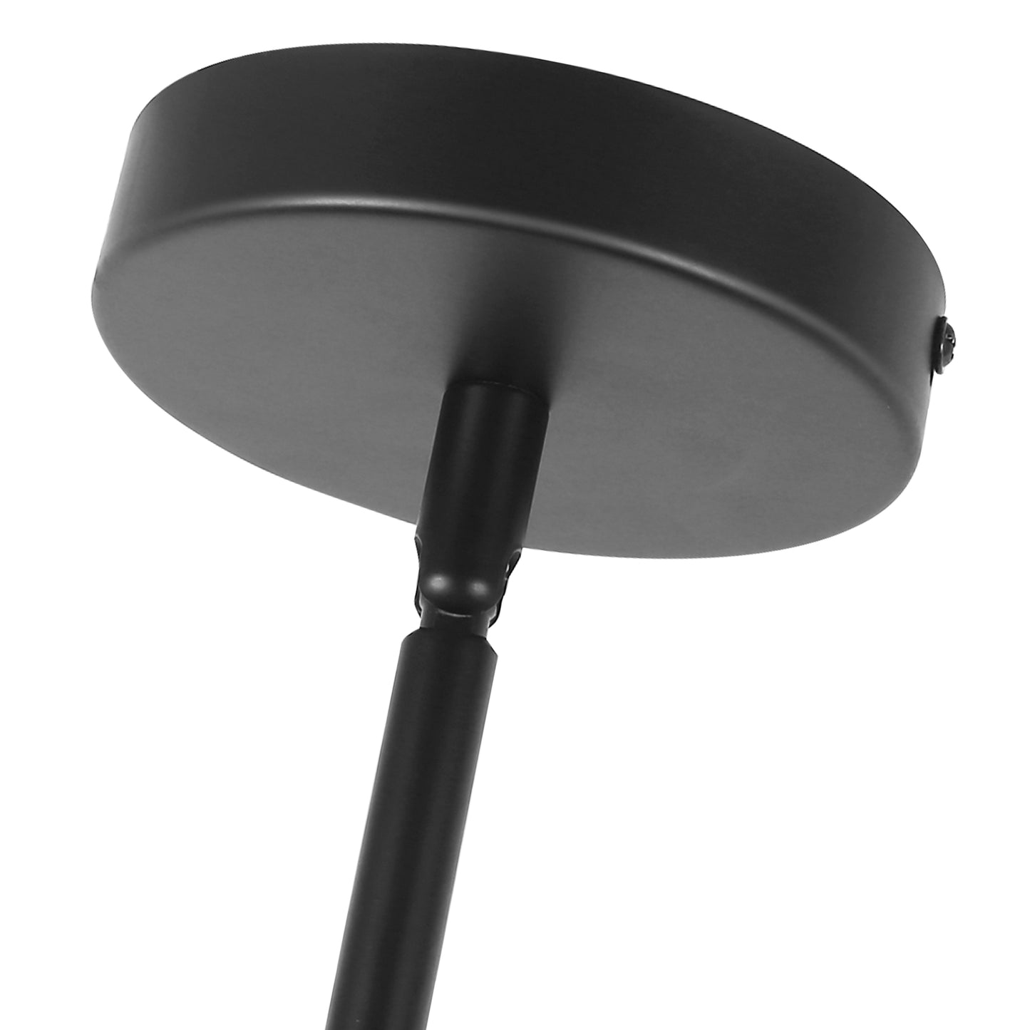 YANSUN 4-Light Island Pendant Light with Clear Glass Shades, Black Finish Hanging Fixture with E26 Base