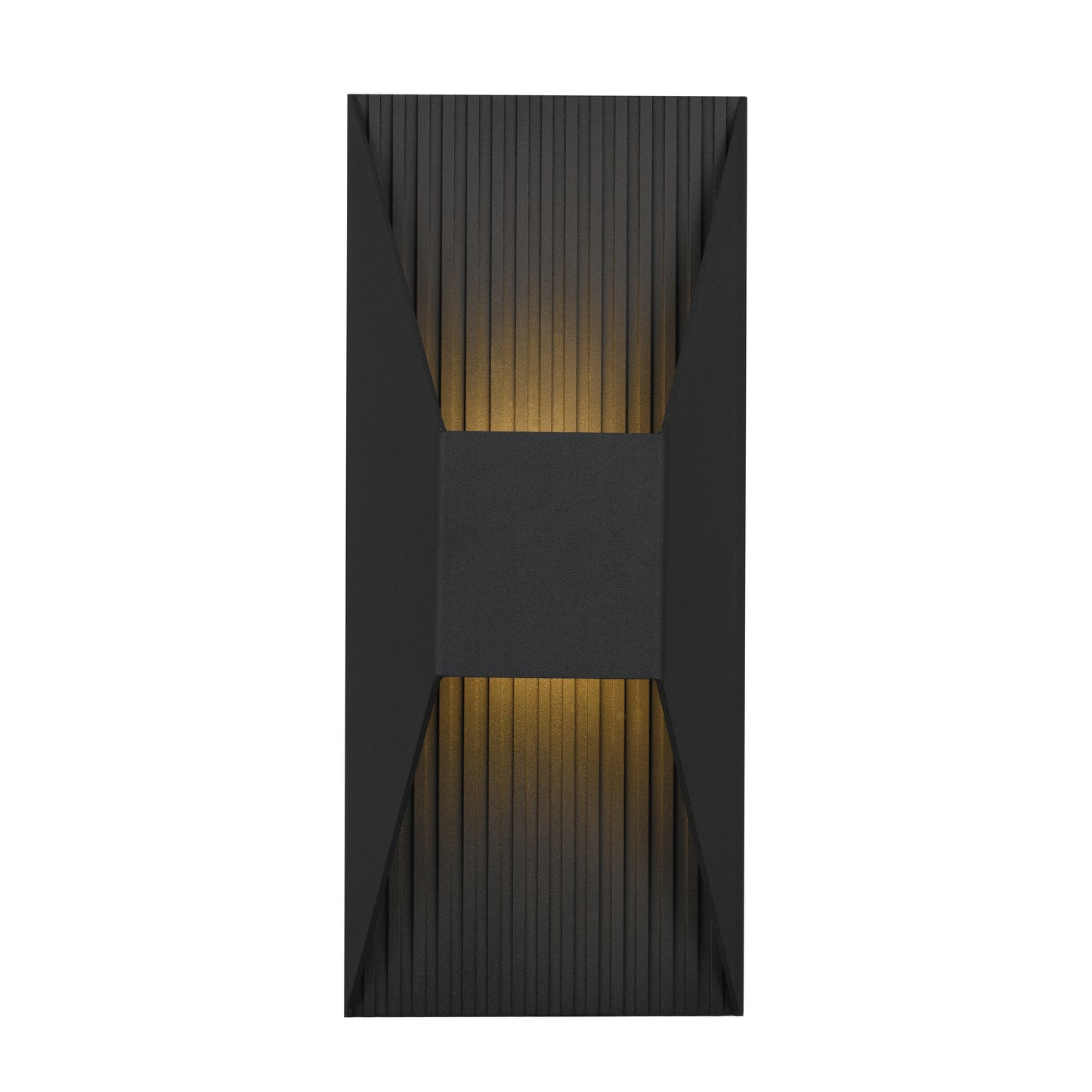 YANSUN 12in Black LED Wall Sconce 14W 595LM 3CCT Dimmable Modern Steel Wall Light Sand Blast Acrylic cETLus Certified