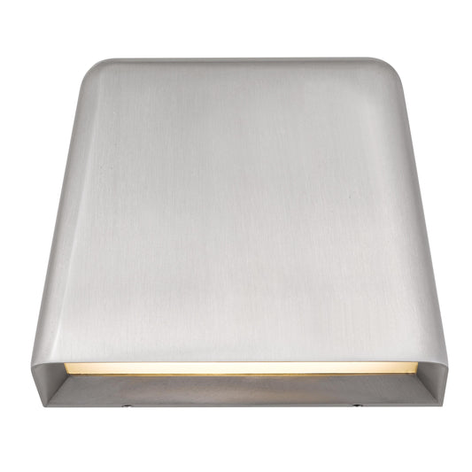YANSUN 5.5in Brushed Aluminum LED Wall Sconce 12W 541LM 3CCT Dimmable Modern Indoor Wall Light Sand Blast Glass cETLus Certified