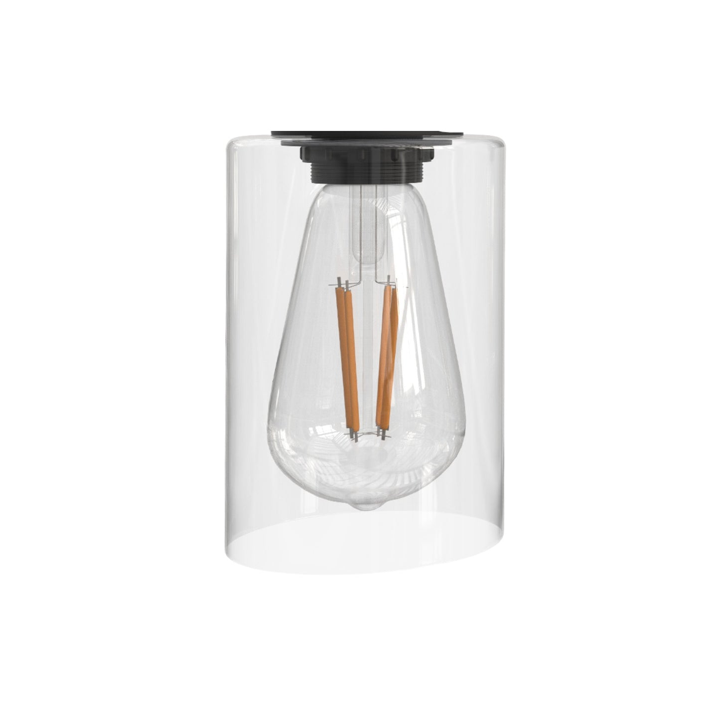 YANSUN 1-Pack Clear Glass Shade Replacement for Pendant Lights and Wall Sconces