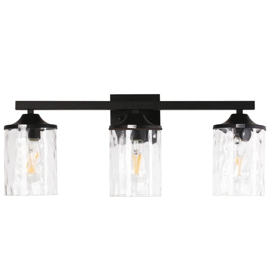 YANSUN 4.72in Ripple Glass Lamp Shade Replacement Globe Clear Round Glass Cover for Pendant Wall Light Ceiling Fixture