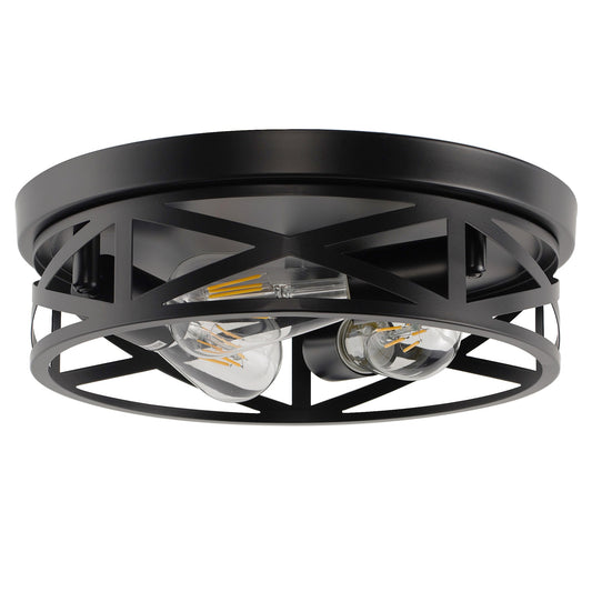 YANSUN 3-Light Black Ceiling Fixture E26 Bulb Not Included