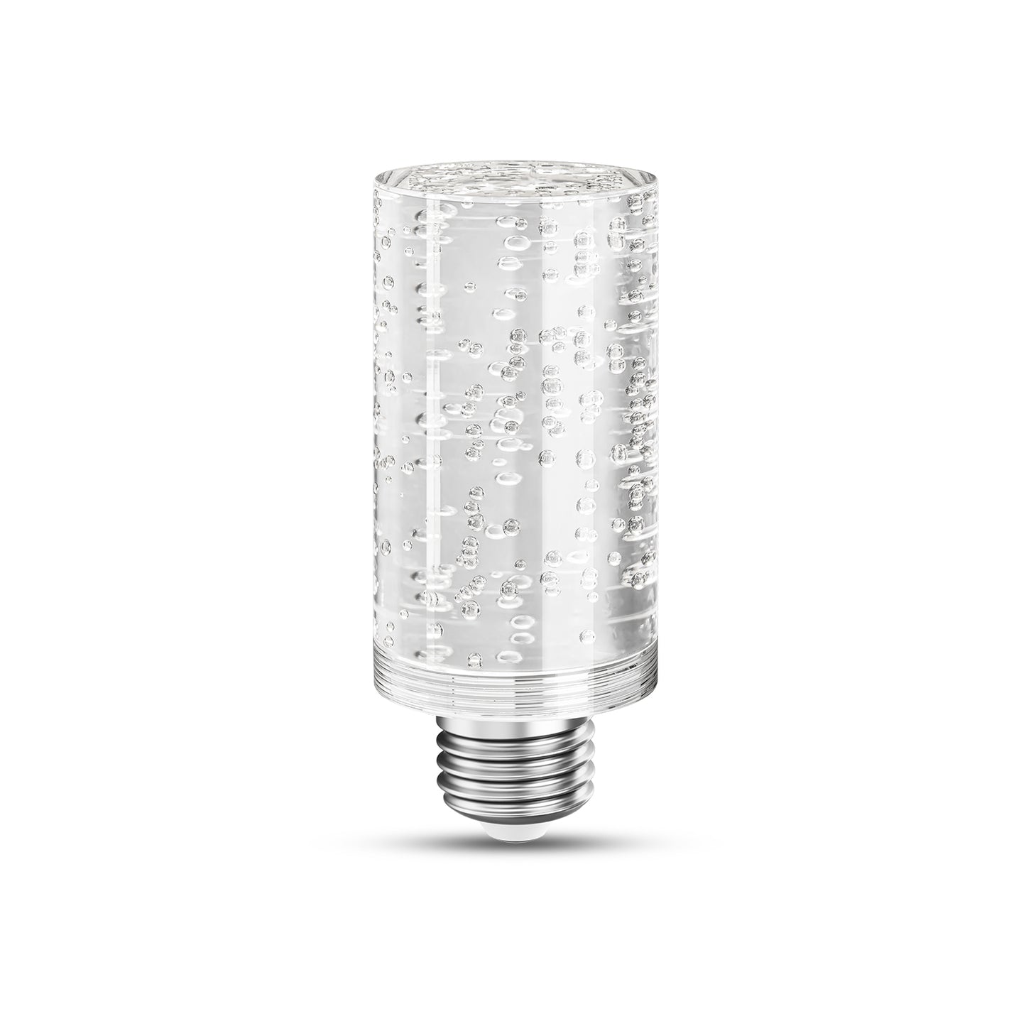 YANSUN LED Light Bulb with Bubble Acrylic Column, 5W 3000K Warm Light, E26 Ceramic Base, Dimmable Function, Modern Design