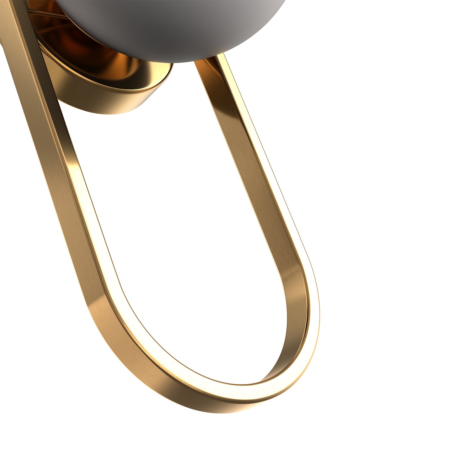 YANSUN 2-Pack 15.7in Wall Sconce with Opal Glass Globe, Copper-Finished Metal Frame, E12 Base, Indoor Lighting