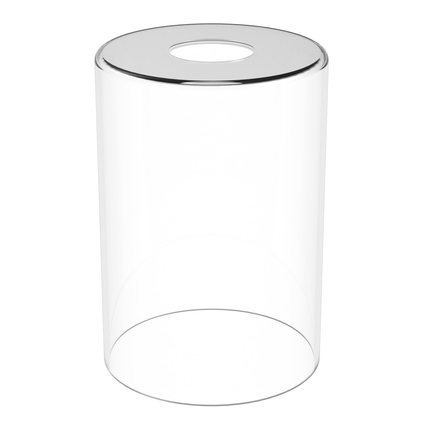 YANSUN 8 in. 3-Pack Clear Glass Cylindrical Shades for Elegant Lighting Solutions