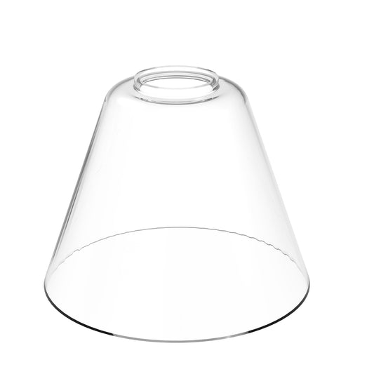 YANSUN 3-Pack Clear Glass Conical Shades for Modern Lighting Designs