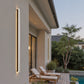 YANSUN 39.4in Outdoor LED Wall Light, IP67 Waterproof Linear Outdoor Wall Sconce, 3000K Warm Light 20W Exterior Wall Fixture 85-265V Black