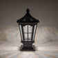 16.5 in. Matte Black Outdoor Post Lantern Waterproof Aluminum Exterior Pillar Light with LED Bulb for Patio Driveway Garden Porch