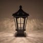 16.5 in. Matte Black Outdoor Post Lantern Waterproof Aluminum Exterior Pillar Light with LED Bulb for Patio Driveway Garden Porch