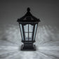 16.5 in. Matte Black Outdoor Post Lantern Waterproof Aluminum Exterior Pillar Light with LED Bulb for Patio Driveway Garden Porch