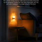 YANSUN 1-Watt Acrylic Square  Plug-in Integrated LED Night Light with Sliding Dimmer, Amber 1600K, Black & Copper, 2-Pack