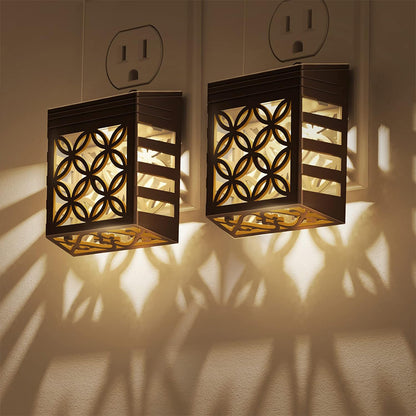 YANSUN 0.5-Watt Integrated LED Dimmable Plug-In Night Light, Warm 3000K, Dusk to Dawn, 4-Pack