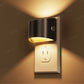YANSUN 2-Pack 1W Half-Arc Plug-in Night Light Black Dimmable Warm 3000K