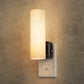 YANSUN 1-Watt Plug-in Frosted LED Night Light 3000K Warm Glow with Dimmable Control and Full Cylindrical Shade (2-Pack)