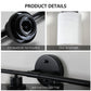 YANSUN Black & White Modern Bathroom Vanity Light, 8-Light Wall Sconce, Iron & Frosted Glass, E26 Base, Hard-Wired (Bulbs Not Included)