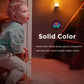 YANSUN 1-Pack 0.5W Plug-in Night Light with Light Sensor, RGB & 3000K Warm Light, Color Changing, Memory Function, White Acrylic, US Plug