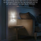 YANSUN 2-Pack Plug-In Night Lights with Frosted Acrylic Columns, Brushed Nickel Finish, 5000K White Light, Dimmable