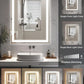 YANSUN LED Bathroom Mirror Vanity Light with Front & Backlight, Dimmable 3CCT, Anti-Fog, Shatter-Proof, Memory, Night Light