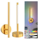 YANSUN 2-Pack 5W LED Wall Light, RGB + CW, Metal Electroplated Copper, 40cm, USB Type-C, Remote Control, APP & Timer Function