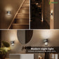 YANSUN 2-Pack 1W Plug-In Dusk to Dawn Night Light, Black Fence Design, White 5000K LED, 3-Level Button Dimmer, US 2-Prong Plug