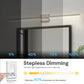 YANSUN 48 in Modern LED Vanity Light with Bubble Acrylic Diffuser, Sand Nickel Finish, Integrated LED, 3CCT Dimmable