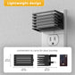 YANSUN 2-Pack 1W Plug-In Dusk to Dawn Night Light, Black Fence Design, White 5000K LED, 3-Level Button Dimmer, US 2-Prong Plug