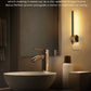 YANSUN 2W Integrated LED Plug-In Night Light, Long Slim Round Bar, Slide Dimming, Warm White 3000K, 1-Pack