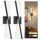 YANSUN 2-Pack Windmill Spot LED Wall Light, Built-in LED, 2700K-6000K, Sand Black Finish, Timer