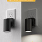 YANSUN 2-Pack 1W Dusk to Dawn Plug-in Night Lights Adjustable Cylinder Head 5000K Cool White Dimmable LED Night Lights for Bedroom Hallway Bathroom