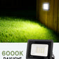 YANSUN 2-Pack Single-Color White Light-Sensing Outdoor Flood Light, Black Graphene Housing, IP66 Waterproof, 120V, 3ft UL-Certified Power Cord