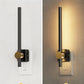 YANSUN 2W Integrated LED Plug-In Night Light, Long Slim Round Bar, Slide Dimming, Warm White 3000K, 1-Pack