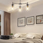 YANSUN 3-Light Chandelier in Brushed Nickel with Clear Glass Shades, a Modern Pendant Light Fixture for Kitchen or Dining Room