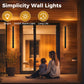 YANSUN 39.4in Outdoor LED Wall Light, Side Emitting Linear Wall Sconce, 30W 3000K Warm Light Black Exterior Fixture for Porch Patio 110V