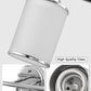 YANSUN 17 in. 3-Light Chrome Vanity Light with Frosted Cylinder Glass Shades Stylish Modern Wall Sconce for Vanity Powder Room