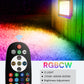 YANSUN 2-Pack Outdoor Flood Lights with Dusk to Dawn Sensor & Multi-Color, IP66 Waterproof