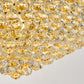 YANSUN 32in.Gold Crystal Chandelier 27-Light French Empire LED Bulbs Included Adjustable Chain 3000K Warm Light for Living Room Dining Room Foyer