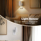 YANSUN 2-Pack Plug-in Dusk to Dawn Night Light, 1W Dimmable LED Wall Style Night Lamp, 3000K Warm Light, White Cylinder Design, US Plug