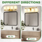 YANSUN 24 in. 4-Light KD-Style Vanity Light, ETL-Certified Copper Finish with Frosted Glass Shades, 120V Bathroom Wall Fixture