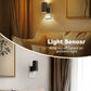 YANSUN 2-Pack Cylindrical Wall Style Night Light with Black Finish, Warm White 3000K Decorative Lighting