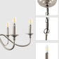 YANSUN 6-Light Nickel Branch Chandelier Modern Ceiling Pendant Light Fixture E12