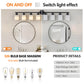 YANSUN Black & White Modern Bathroom Vanity Light, 8-Light Wall Sconce, Iron & Frosted Glass, E26 Base, Hard-Wired (Bulbs Not Included)