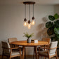 YANSUN 3-Light Oil Rubbed Bronze Kitchen Island Pendant Light with Clear Glass Shade Traditional E26 Ceiling Light Fixture