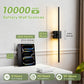 YANSUN 28.3 in. 2-Pack 2-Light Black LED Wall Sconce, Indoor Modern Strip Lights with Remote, Dimmable 3-Color Night Light