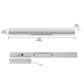 YANSUN 23.6 in. Modern 1-Light 24W LED Vanity Light, White Bathroom Mirror Light with Integrated LED, Cool White 6000K,