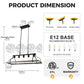 YANSUN 5-Lights Rustic Wood Gray Chandelier Kitchen Island Pendant Light with E26 Base for Kitchen Dining Room No Bulb Included