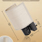 YANSUN 2-Pack 1W Dusk to Dawn Plug-in Night Lights Boho Fabric Shade 2700K Warm White LED Night Lights with Gold Ring Accent Dimmable for Bedroom Hallway
