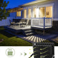 YANSUN 2-Pack Outdoor Flood Lights with Dusk to Dawn Sensor & Multi-Color, IP66 Waterproof