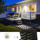 YANSUN 2-Pack High Lumen Outdoor Flood Light with Dusk to Dawn Sensor, IP66 Waterproof, 7024 Lm