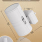 YANSUN 2-Pack Plug-in Dusk to Dawn Night Light, 1W Dimmable LED Wall Style Night Lamp, 3000K Warm Light, White Cylinder Design, US Plug