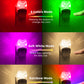YANSUN 1-Pack 0.5W Plug-in Night Light with Light Sensor, RGB & 3000K Warm Light, Color Changing, Memory Function, White Acrylic, US Plug
